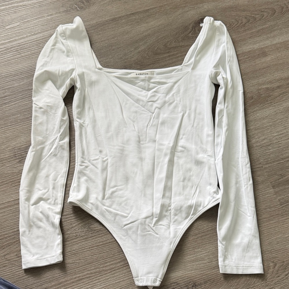 Babaton White Bodysuit